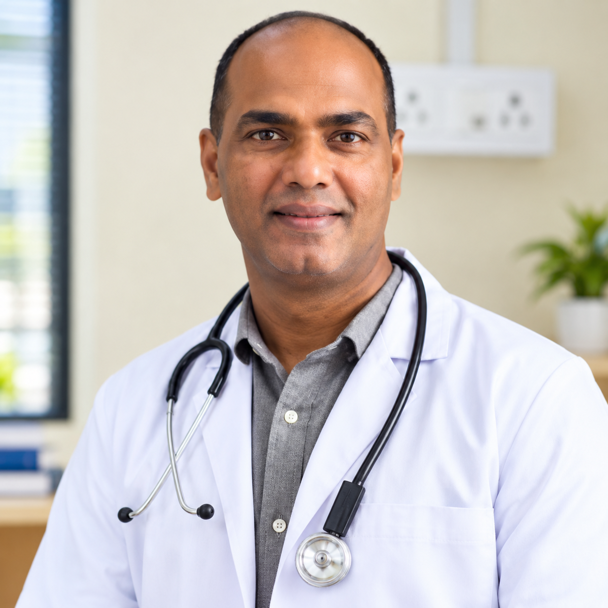 Portrait of Dr. Rajashekara Reddy Poreddy, neurosurgeon and founder of Science of Yoga